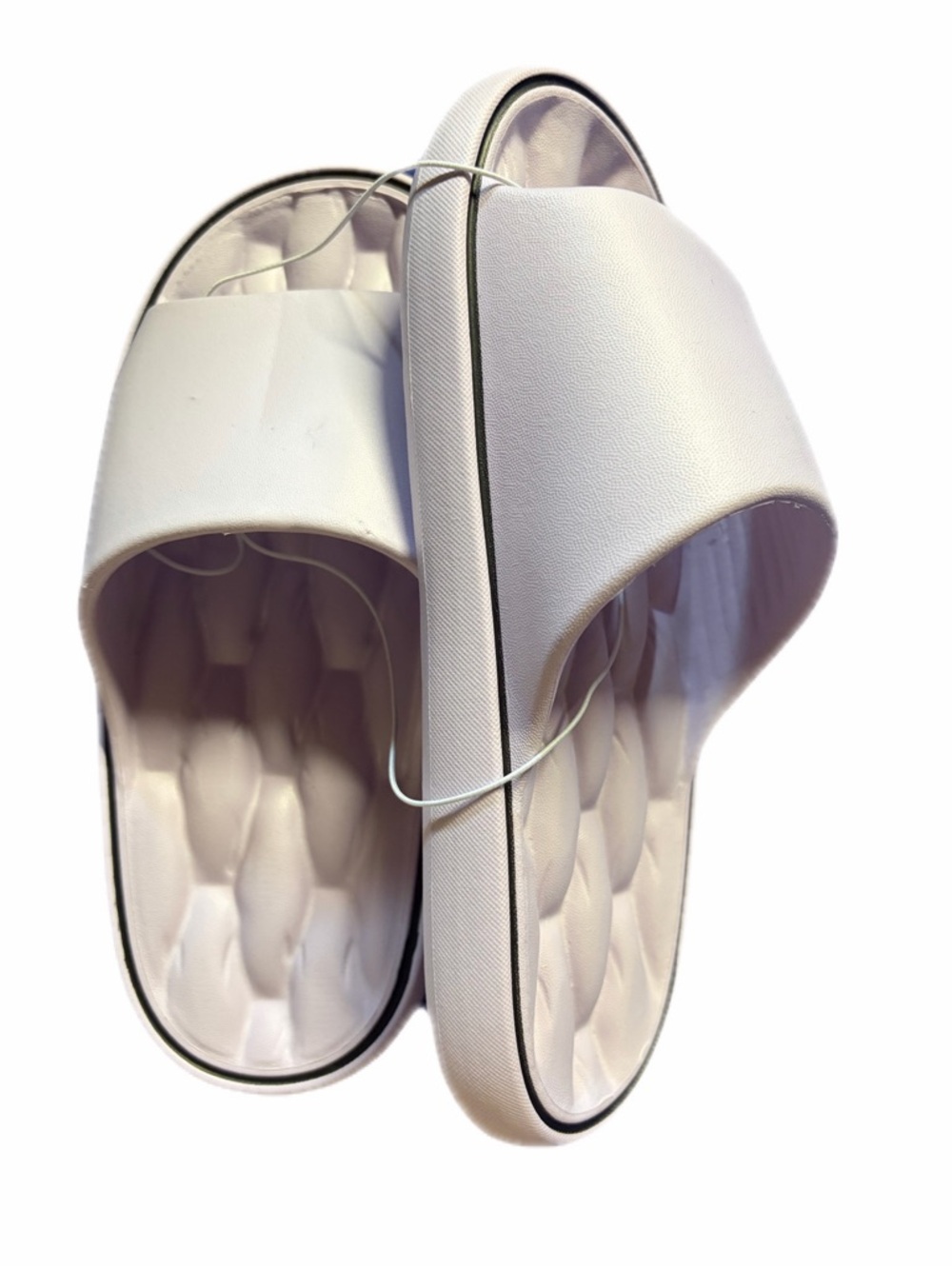 Light purple Women's Slide Sandals with Cushioned Footbed